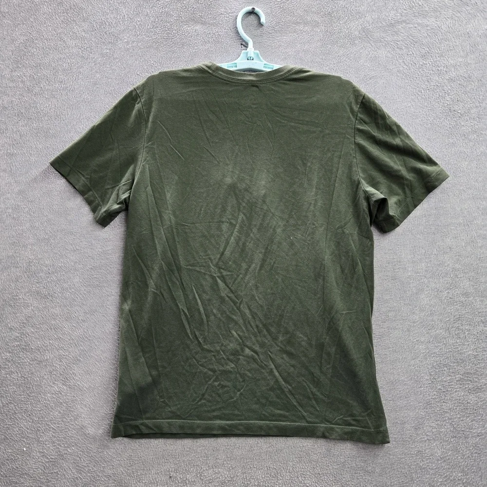Nike Men Shirt M Green King Me Lebron James Embroidery Dri-Fit Logo Short Sleeve